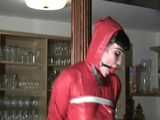 3 Videos with Jill tied and gagged in shiny nylon Rainwear. From 2005-2008!