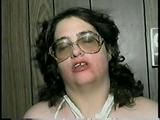 314 POUND BARBARA MOUTH STUFFED, BALL, CLEAVE & HAND-GAGGED, F0RCED TO SMELL HIGH HEEL SHOE WEARING GLASSES (D42-6)