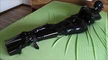 bound rubber doll brought to orgasm