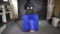 Aiyana in rainwear chairbound, gagged and hooded (and she loved it) Part2