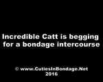 Incredible Catt is begging for a bondage intercourse (video)