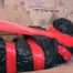 [From archive] Liska overhead trash bag packed with red duct tape (video)