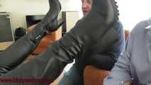 Stepdaddys friend lick my boots