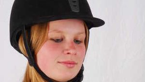 Horse riding girl Annika wearing a black G-Shock