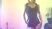 PVC corset smoking