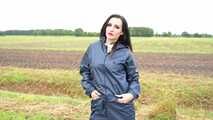 Our new model Miss Amira in a Regatta rain suit