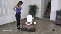 Mistress Tatjana's toilet slave