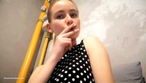 Playful Natalia made this selfie video for us