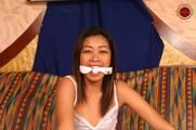 Cuffed Asian Teen Tina (Photos + Videoclip)