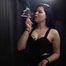 18 y.o. Nastya is smoking two 120mm all white cigarettes