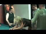 Playing billiard and have sex with 3