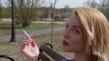 Talking to Sasha while she is smoking two strong cigarettes one by one