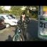 Enni riding the bicycle wearing a sexy shiny nylon shorts beneath the jeans and a downjacket on naked skin (Video)