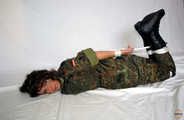 Military-Girl - Bound and gagged - Part One