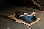 Zara in Barefoot Hogtie in the Attic