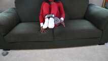 1332a Black Beauty in Santa Onesie Tape Up pt 1