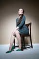 Sophia Smith in Green dress Chair tied