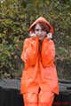 Miss Petra and Lady Nadja in AGU raingear (original AGU) and an exclusiv orange Adidas AGU raincoat