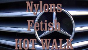 FETISH Nylon walk 