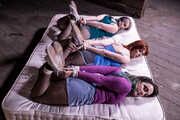 1215 Anija Amber and Zara in hogtied in Sneakers