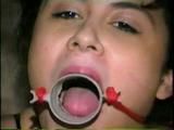 18 YR OLD LATINA CUTIE IS TUBE GAGGED, BALL-TIED & CLEAVE GAGGED (D41-2)