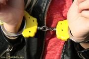 Wow yellow handcuffs