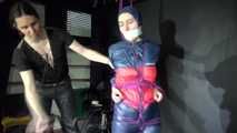 Watching Aiyana wearing a supersexy rainwear collection being tied, gagged and hooded by dark demptation who dominates her Part 1 (Video)