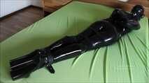 bound rubber doll brought to orgasm
