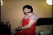 25 Yr OLD 2nd GRADE SCHOOL TEACHER IS CLEAVE GAGGED, F0RCED TO WRITE RANSOM NOTE & MAKE RANSOM CALL, MOUTH STUFFED, HANDGAGGED, AND HOG-TIED WITH HER SWEATY NYLON STOCKINGS (D71-6)