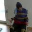 5 short Videos with Katharina tied and gagged in shiny nylon rainwear from 2005-2008