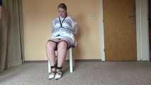 Sandra chairtied and drooling 1/2