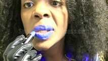 Latex Blu Lips
