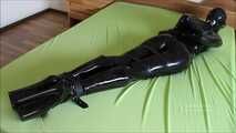 bound rubber doll brought to orgasm