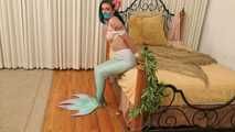Mermaid in Captivity Chained to the Bed! Sensual Siren Loren Chance in Rope Bondage