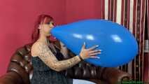 new girl: first Blow2Pop with a blue U15 balloon