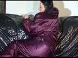 Get 2 Videos with Lucy enjoying her shiny nylon Downwear from our 2012 Archive