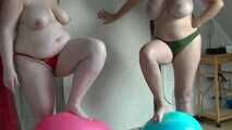 Bouncy ball fun with my girlfriend!!