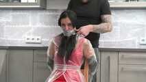  Miss Amira get bound and gagged and PVC dress (behind the scenes)