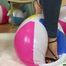 popping water balls by bouncing, fingernails and high heels