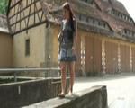 barefoot in German city