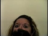 BBW MICHELLE'S IS CLEAVE GAGGED, GAG YELLING AND HANDGAGGED (D65-10)