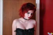Kinky Florida Amateur Teen Satine In Her Goth Outfit