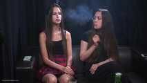 Teaching a non smoker girl how to smoke part 2