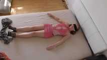 Maria toweltied on her bed 1/2