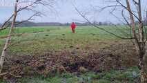 Welliewalk in red Hunter boots